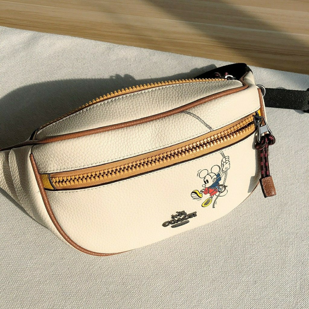 coach mickey mouse belt bag