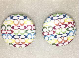 Coach inspired earrings