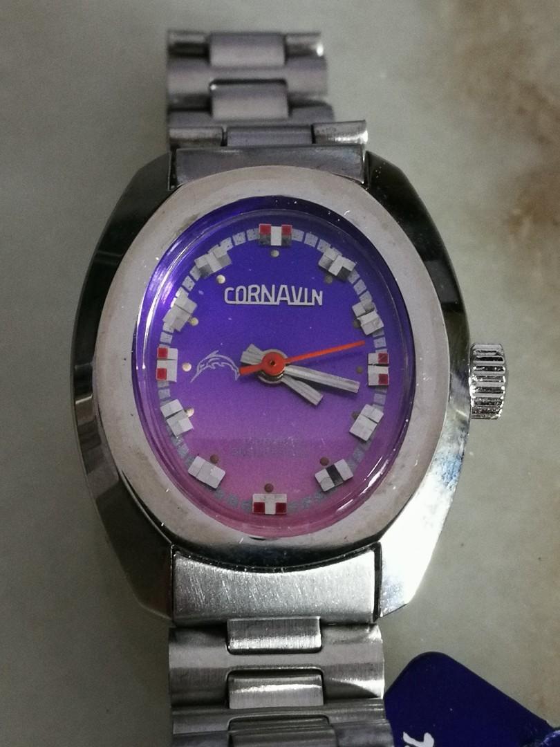 CORNAVIN (Category: Wearables & Smart Watches) located in Singapore. Submitted by mickeytom (Listing ID 1040945143, Image 3). Description: Old Stock Brand New . Self winding Watches with leather strap need replacement for new strap Each $95.