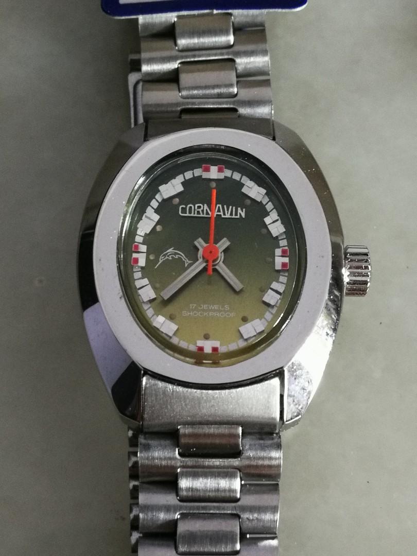 CORNAVIN (Category: Wearables & Smart Watches) located in Singapore. Submitted by mickeytom (Listing ID 1040945143, Image 2). Description: Old Stock Brand New . Self winding Watches with leather strap need replacement for new strap Each $95.