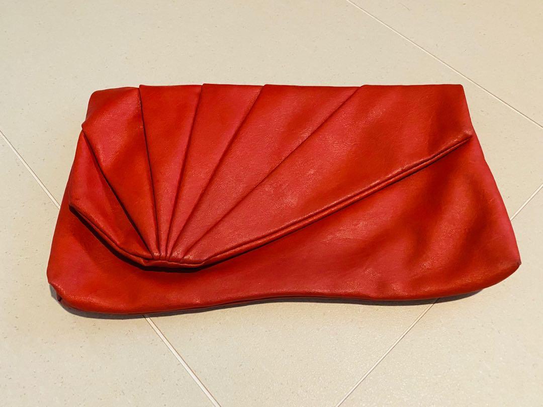 Red clutch bag dorothy perkins outlet