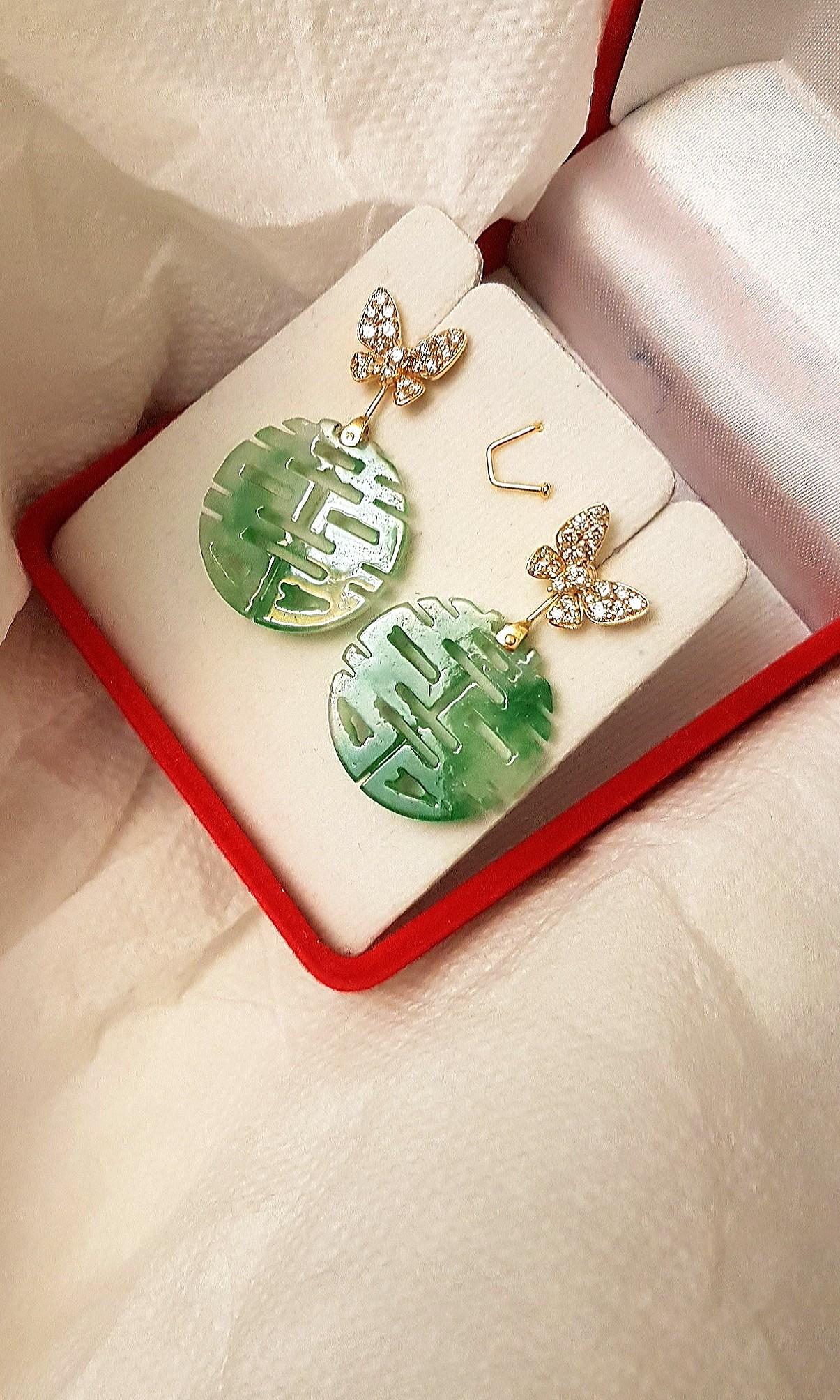Double outlet happiness earrings