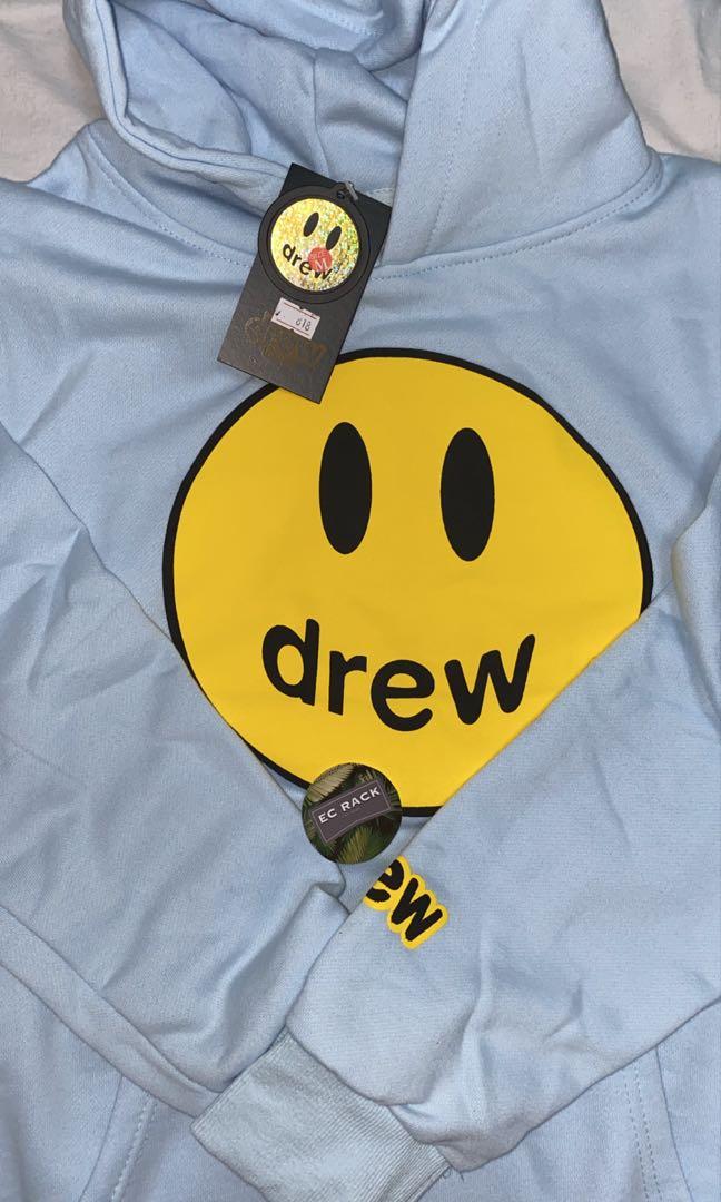 light blue drew hoodie