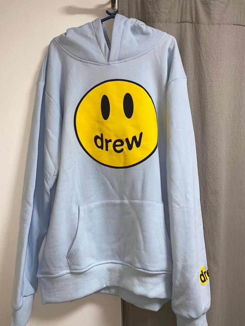 Drew House Hoodie Light Blue, Men's Fashion, Tops & Sets, Hoodies on