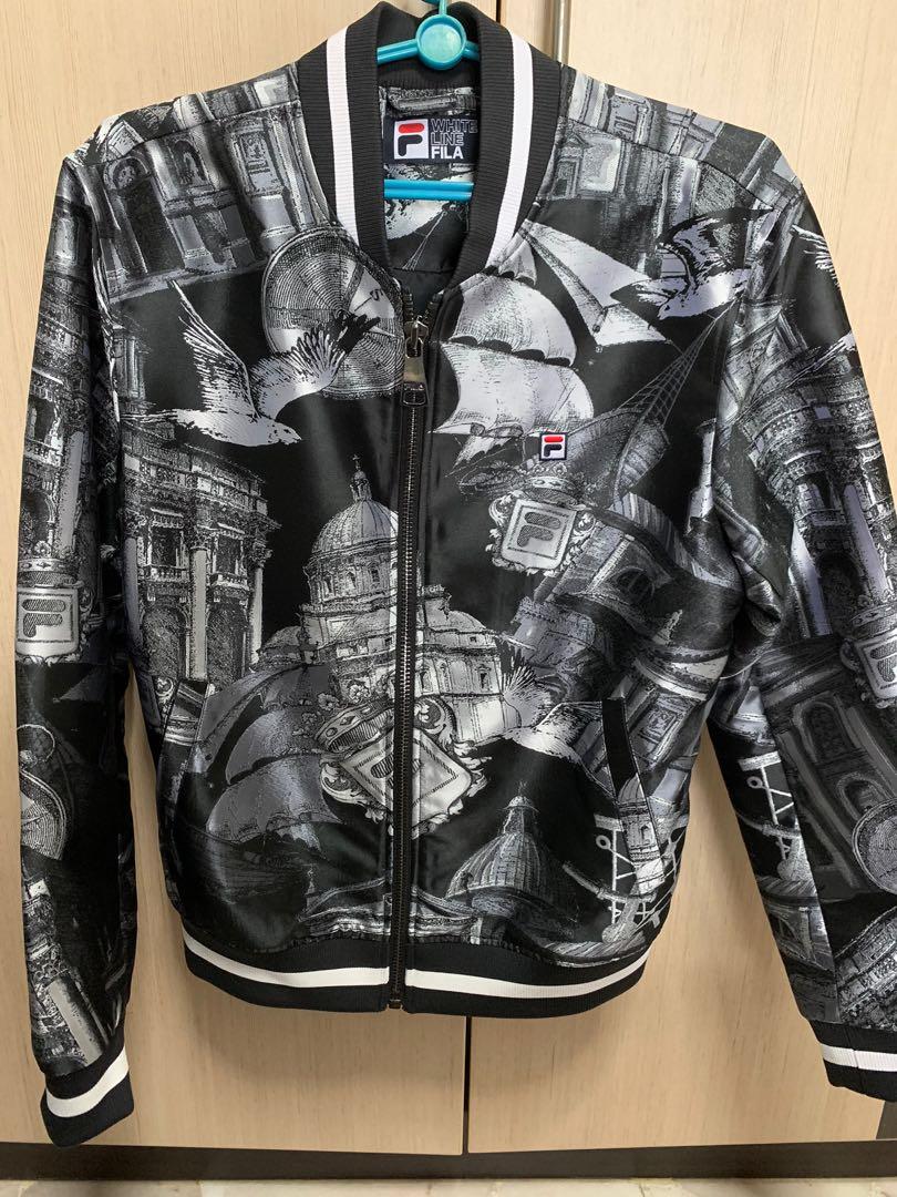 White line fila discount jacket