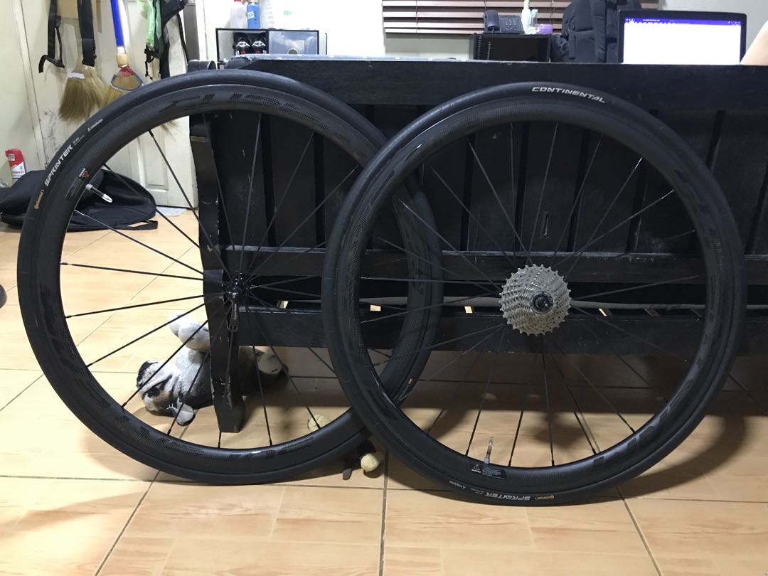 For Sale Superteam 38mm Tubular Carbon Wheelset Sports Equipment