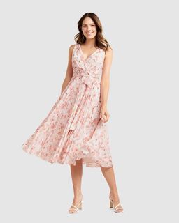 katie lace tier dress forever new