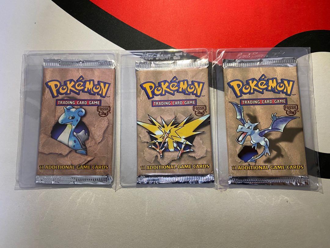 Fossil booster pack art set pokemon, Toys & Games, Board Games & Cards