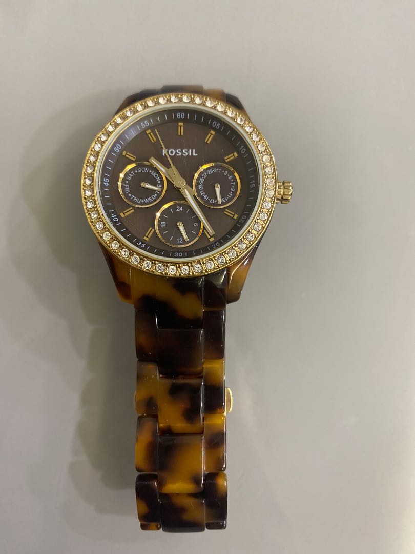 Cheetah print top watch
