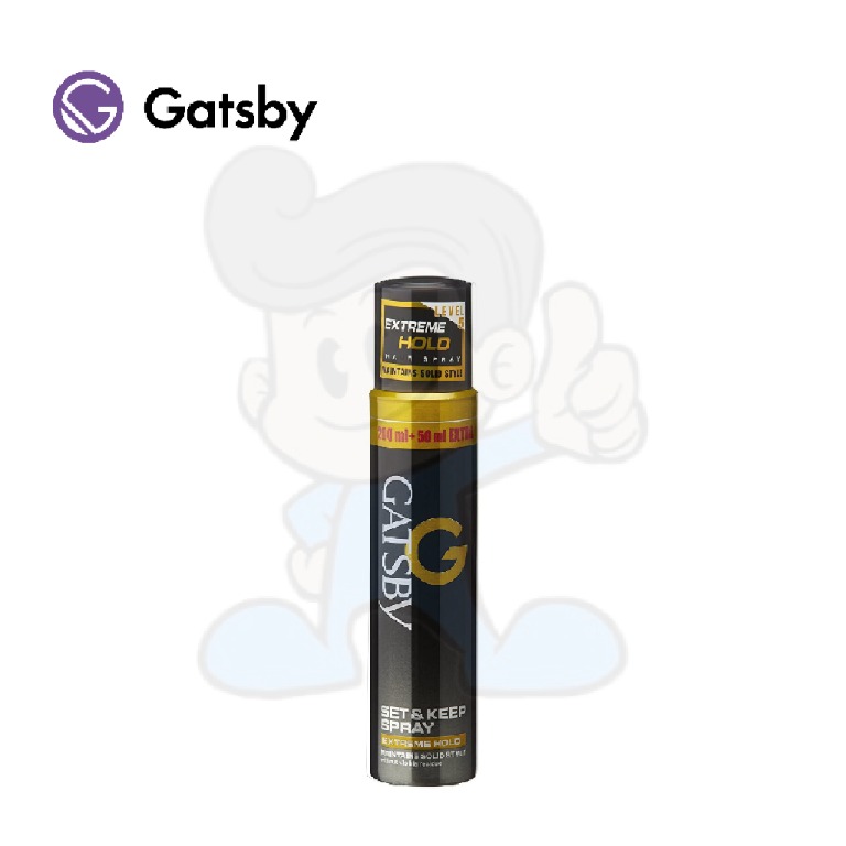 Gatsby Set and Keep Hair Spray Extreme 250 ml, Beauty & Personal Care,  Men's Grooming on Carousell