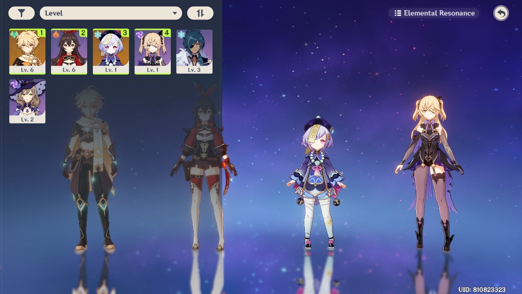 Genshin Impact Ar7 Qiqi And Fischl With Starter Dps Bow Rust Video Gaming Others On Carousell