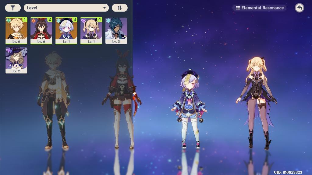 Genshin Impact Ar7 Qiqi And Fischl With Starter Dps Bow Rust Video Gaming Others On Carousell