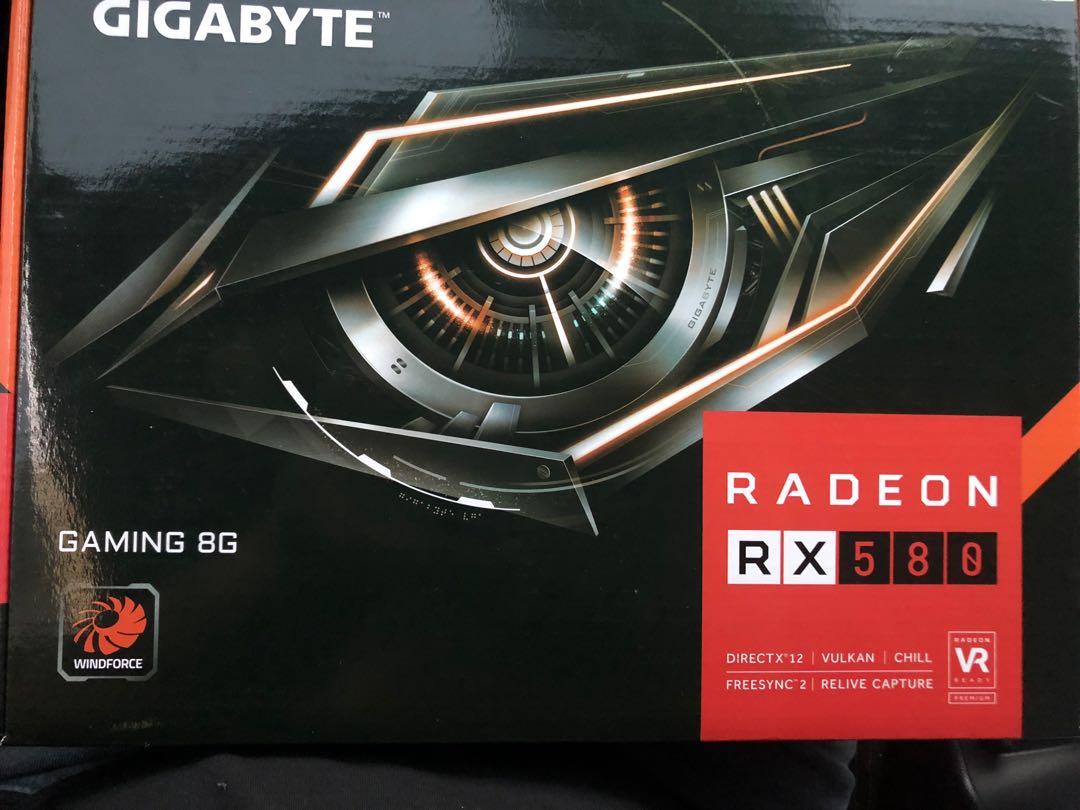 Gigabyte Radeon Rx 580 Gaming 8g Electronics Computer Parts Accessories On Carousell
