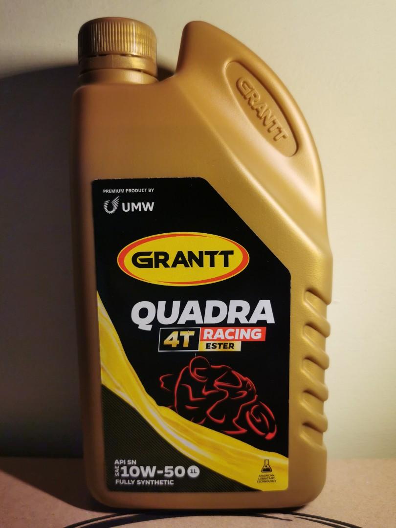 Grantt Quadra Racing Fully Synthetic 10w 50 Motorcycle Engine Oil With Ester 1l Motorcycles Motorcycle Accessories On Carousell