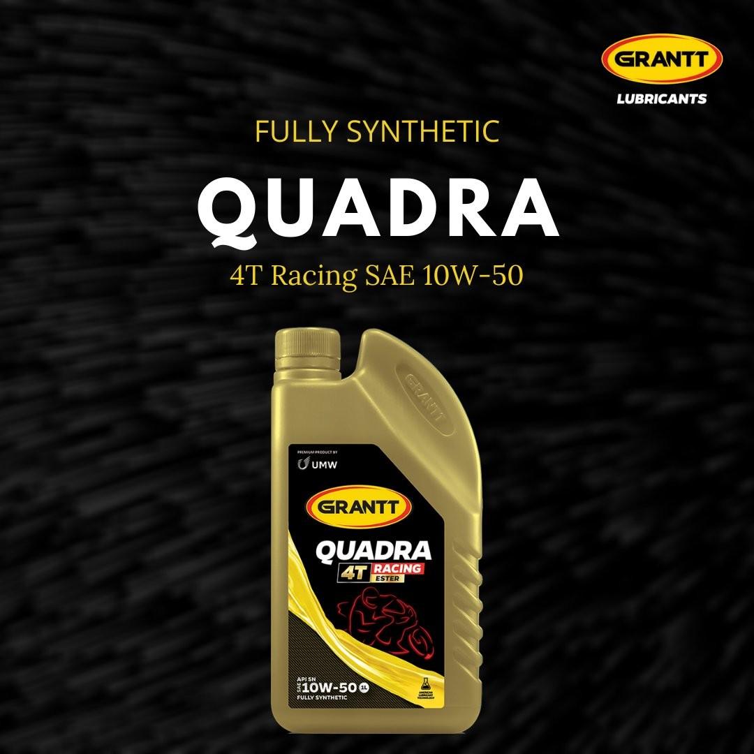 Grantt Quadra Racing Fully Synthetic 10w 50 Motorcycle Engine Oil With Ester 1l Motorcycles Motorcycle Accessories On Carousell