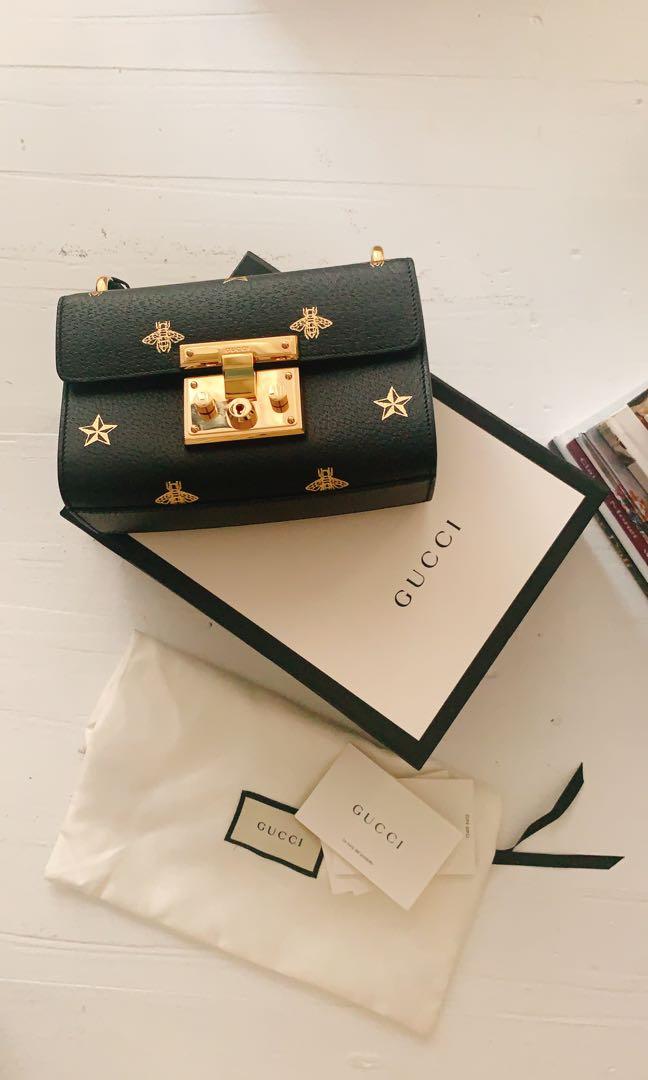 Gucci padlock bee store star