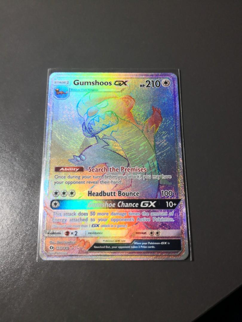 Gumshoos GX Hyper Rainbow Rare Pokemon Trading Card Game TCG Pokémon