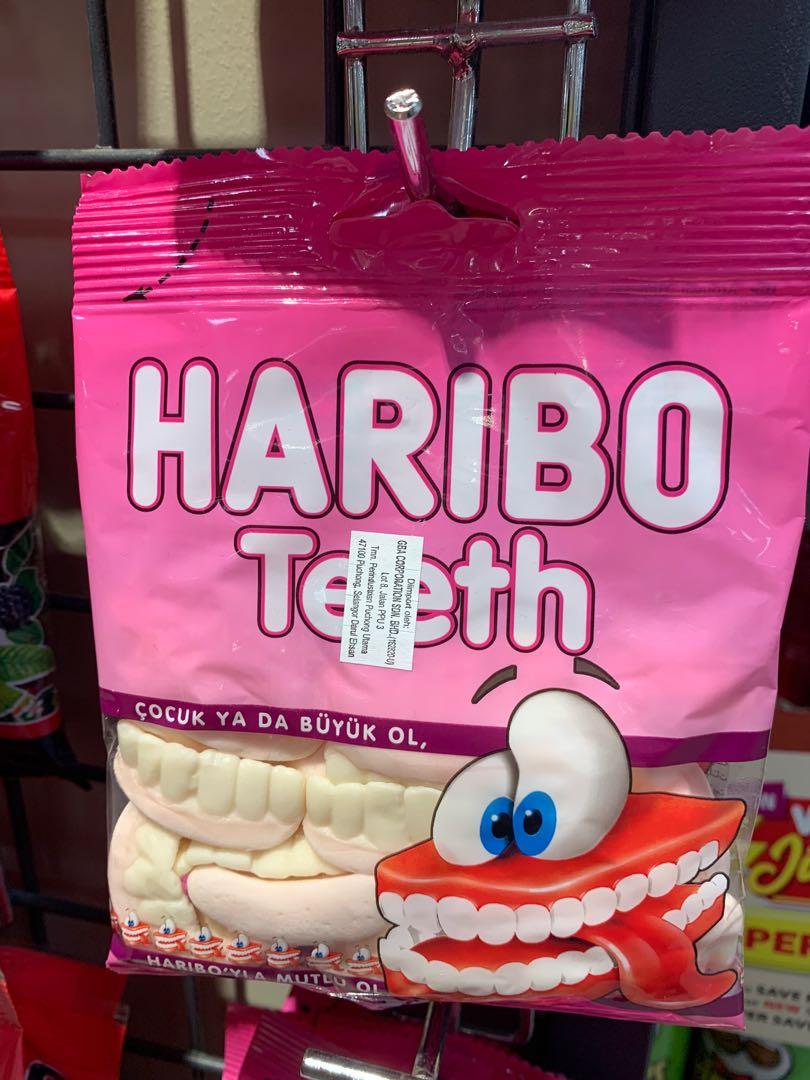 Haribo Teeth Soft Chewy Candy Food Drinks Packaged Snacks On Carousell