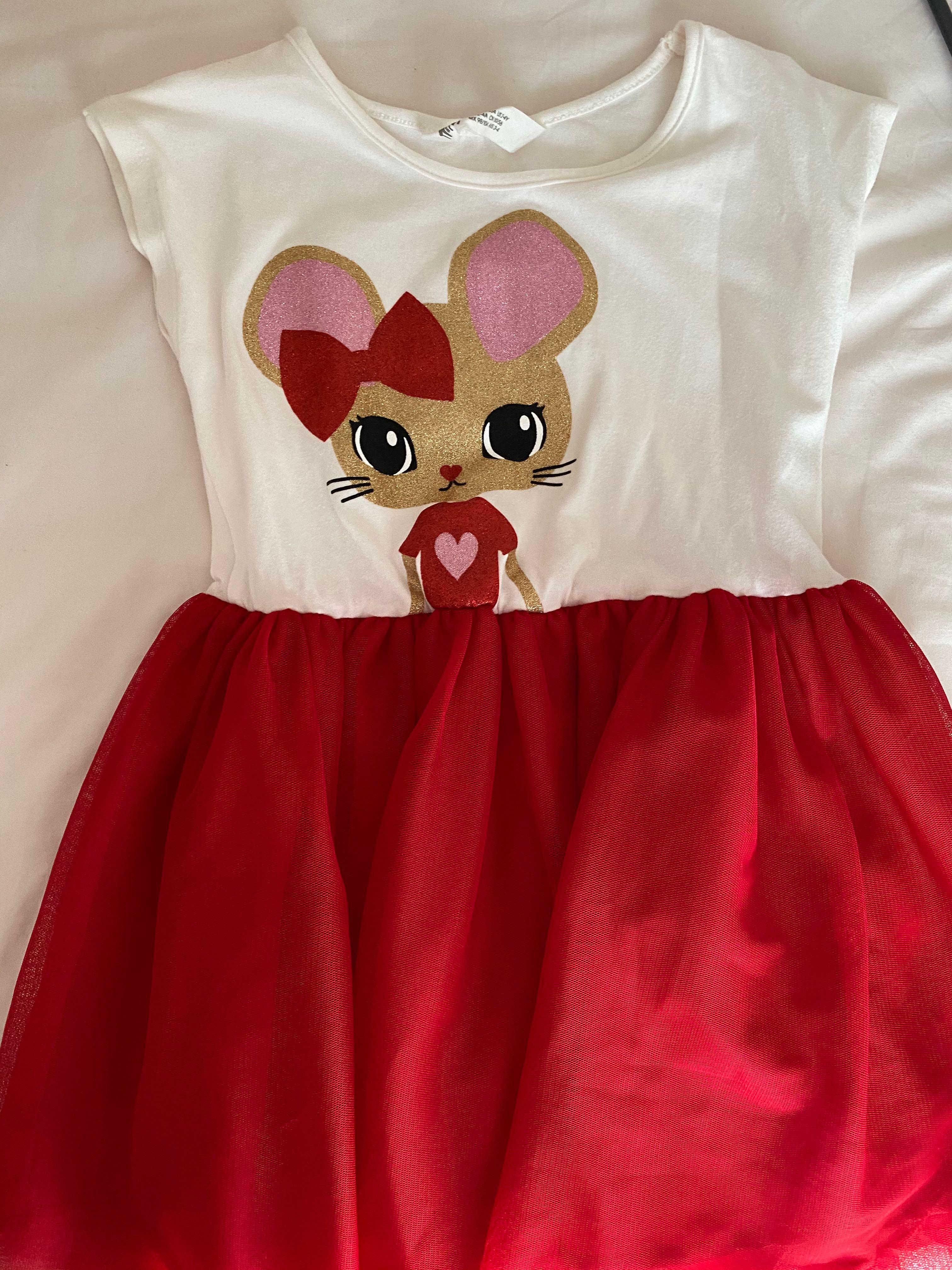 H M Christmas Mouse dress
