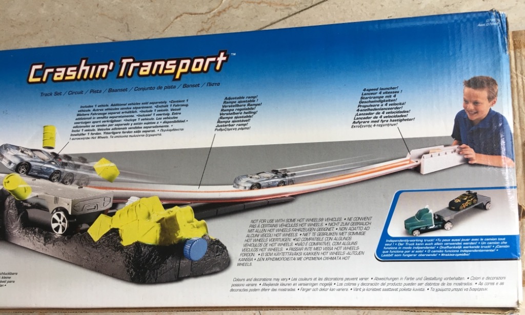 Hot wheels crashing top