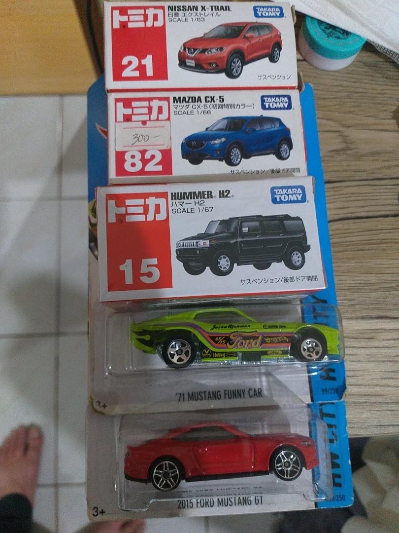 Nissan Xtrail Mazda CX5 Hummer H2 71 Mustang 2015 Ford Mustang GT Matchbox Hotwheels Tomica Hobbies Toys Toys Games on Carousell