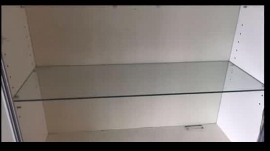 Ikea Billy bookcase glass shelving, Furniture & Home Living, Furniture