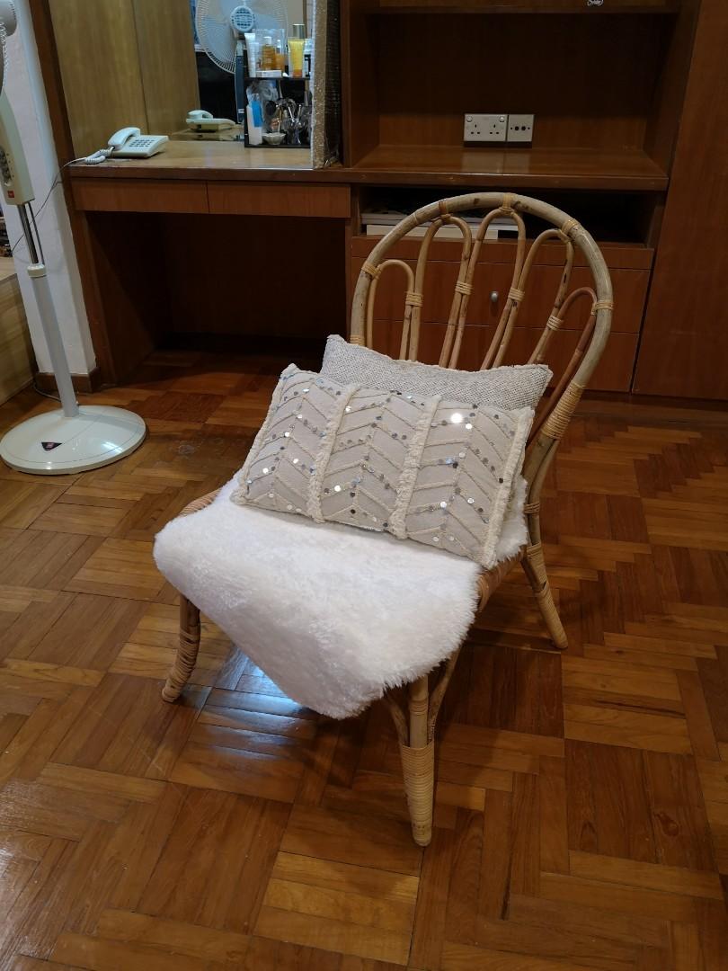 IKEA Jassa Rattan Chair Furniture Home Living Furniture Chairs on Carousell