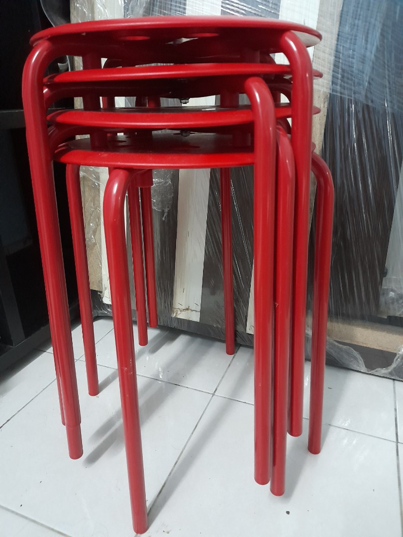 IKEA MARIUS STOOL, Furniture & Home Living, Home Decor, Cushions & Throws on Carousell