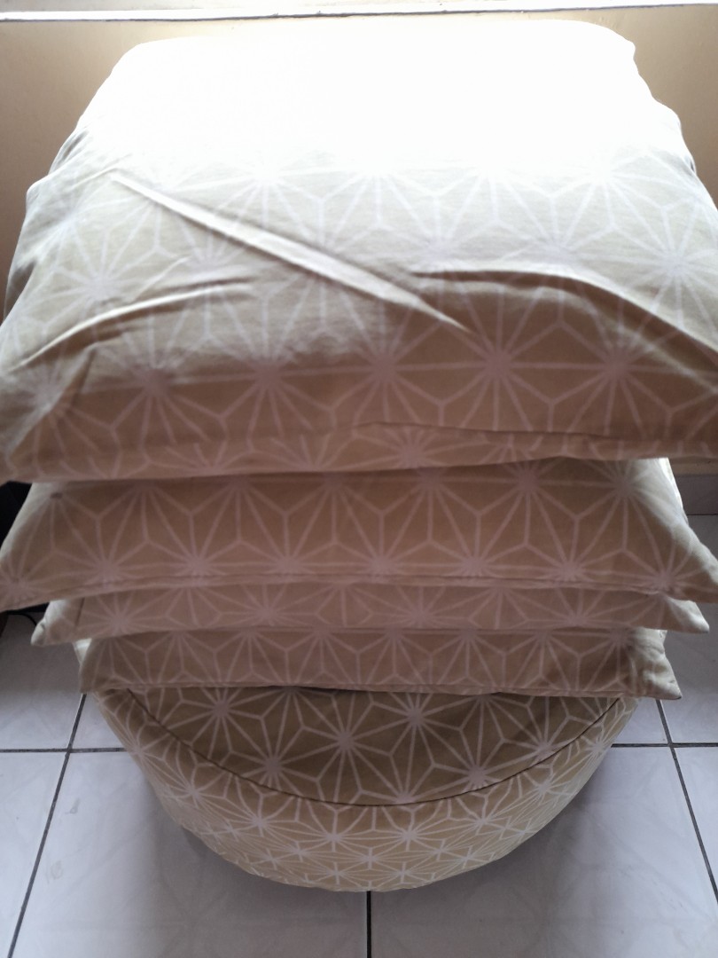 IKEA stool & covers, Furniture & Home Living, Furniture, Chairs on