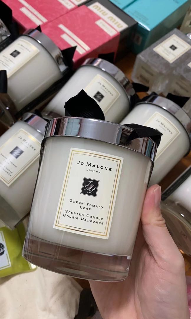 Jo Malone Green Tomato Leaf Candle, Furniture & Home Living, Home Fragrance on Carousell