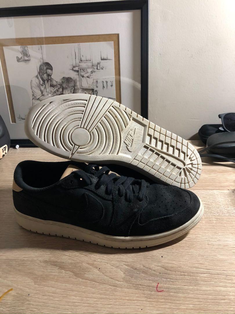 Jordan 1 retro low og black vachetta on sale