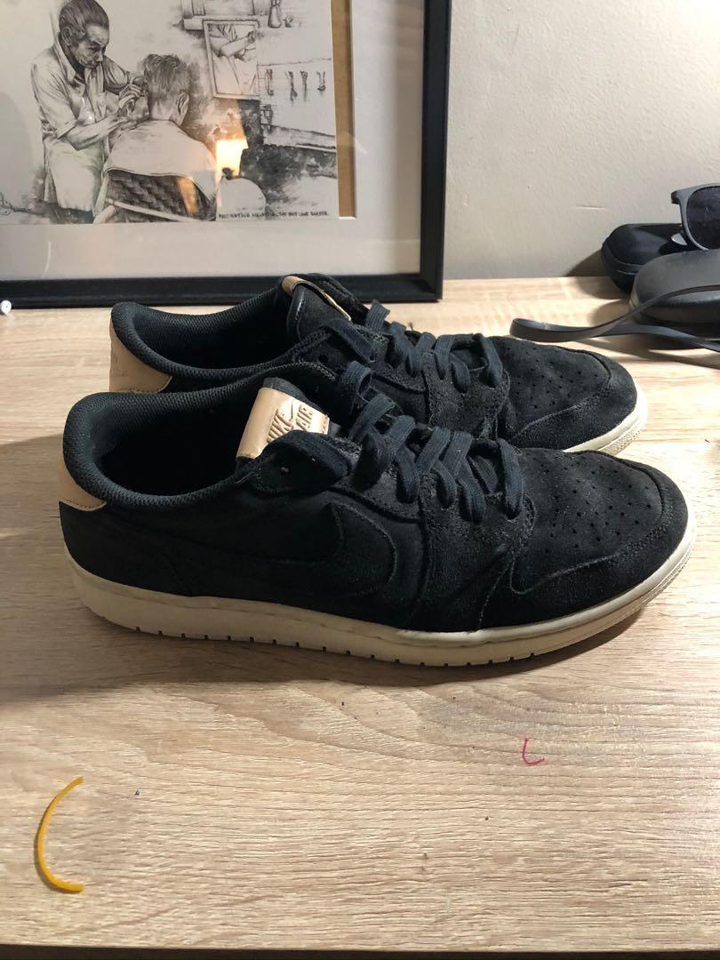 Jordan 1 retro new arrivals low og black vachetta