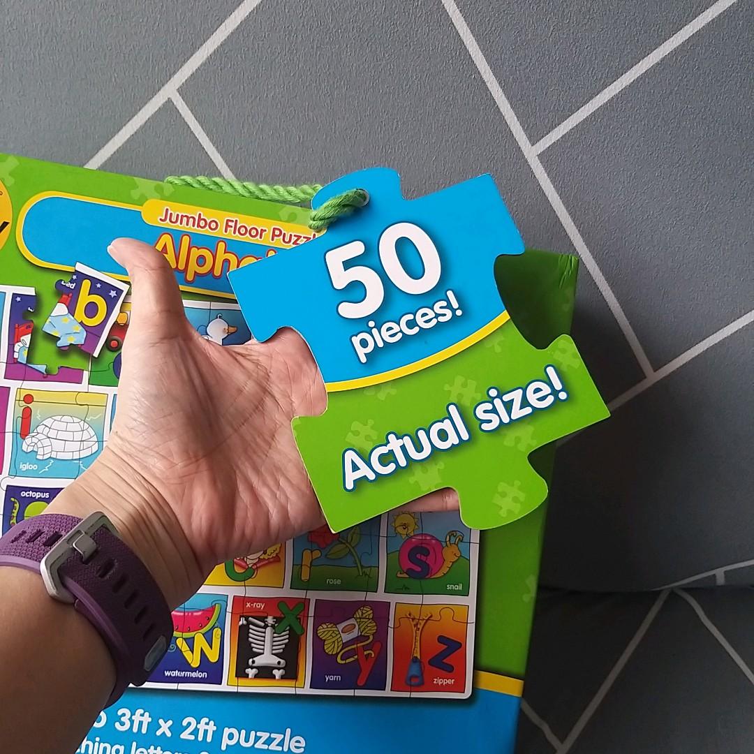 Jumbo alphabet floor puzzle, Hobbies & Toys, Toys & Games on Carousell