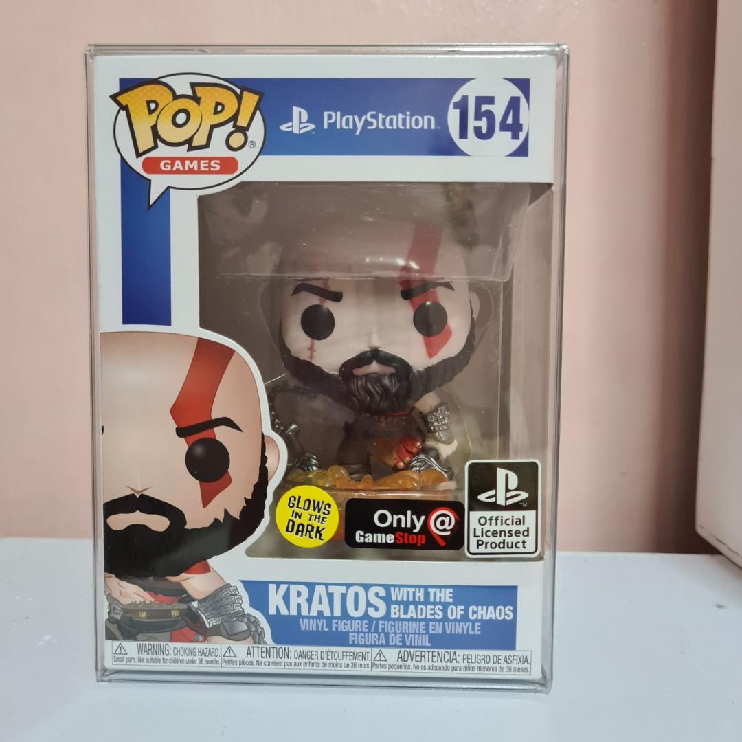 kratos with the blades of chaos funko