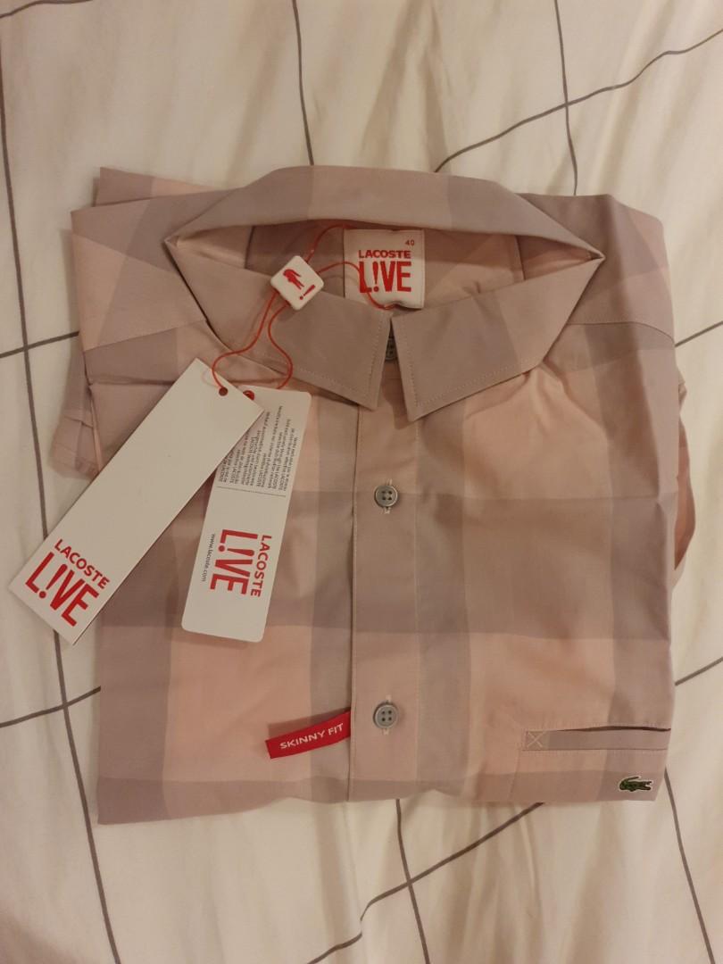 lacoste live long sleeve shirt