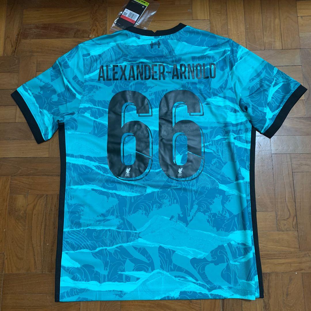 Liverpool 20 21 Away Jersey With Alexander Arnold Printing Nameset Size L Sports Sports Apparel On Carousell