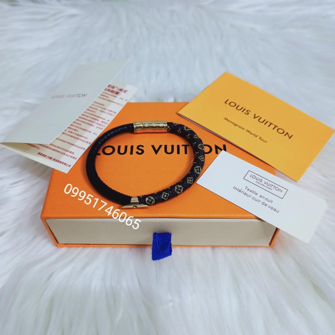 Louis Vuitton Daily Confidential Bracelet Monogram/Calfskin Brown/Red