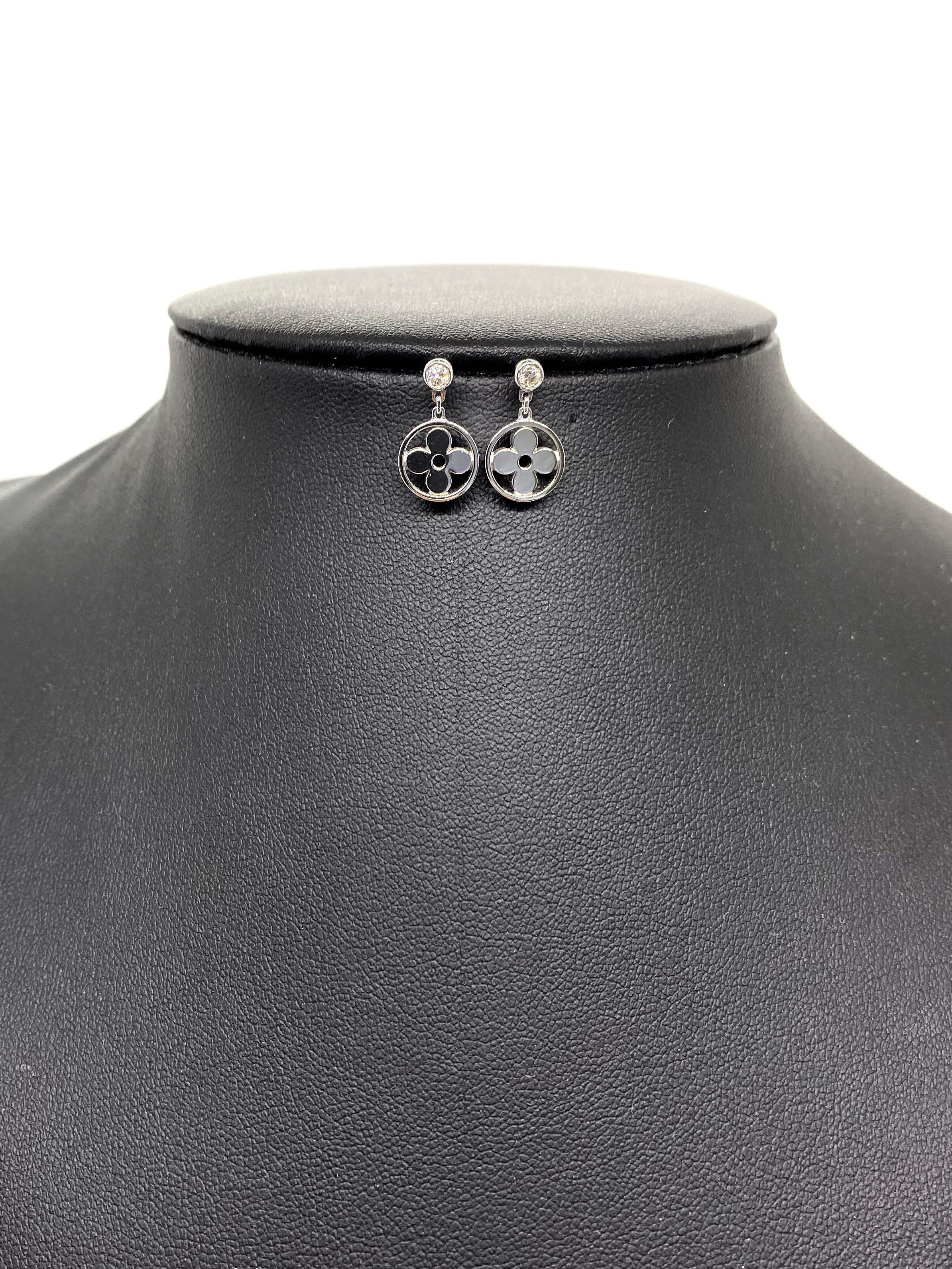 Vuitton - Puce - Earrings - Monogram - Q69168 – Louis Vuitton Louis Vuitton  Editions Limitées handbag in black leather - Diamond - 750PG - Idylle -  Louis - Кардиганы louis vuitton
