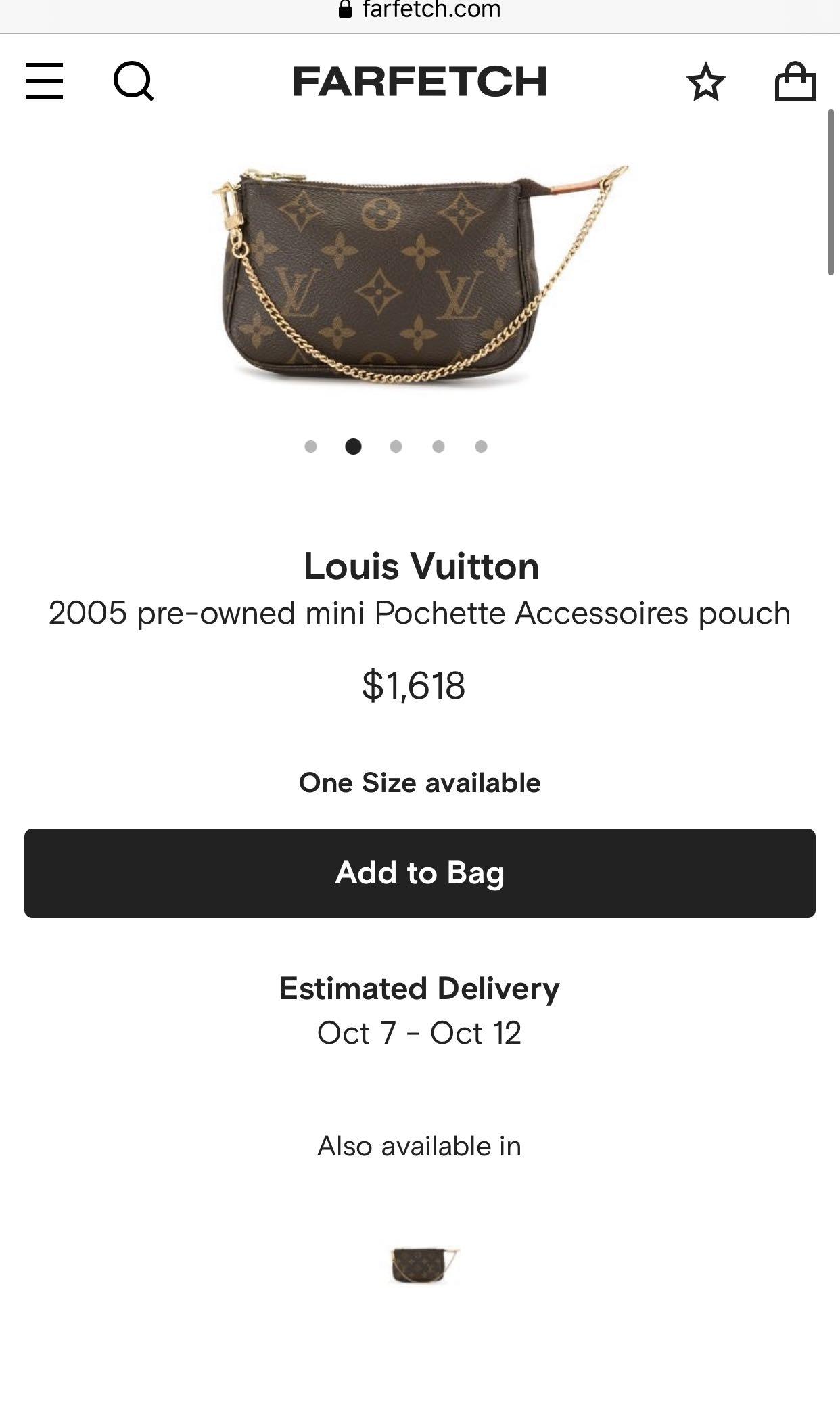 Louis Vuitton 2020 pre-owned Pochette Mini Shoulder Bag - Farfetch