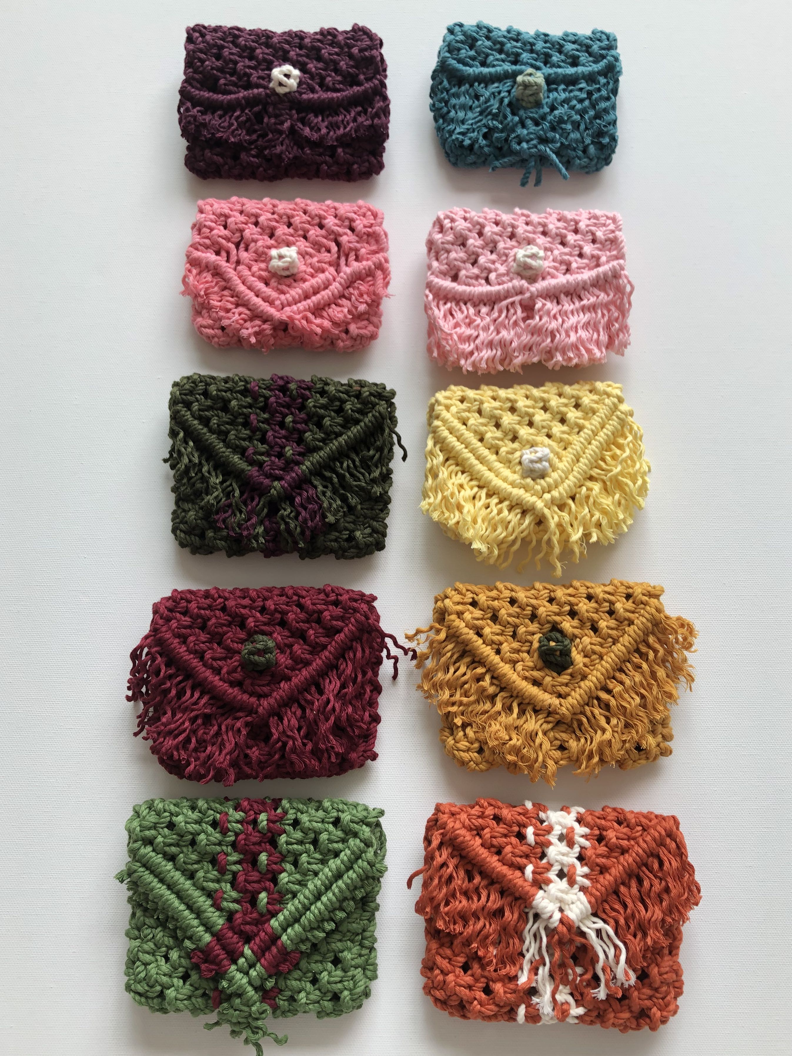 macrame coin purse