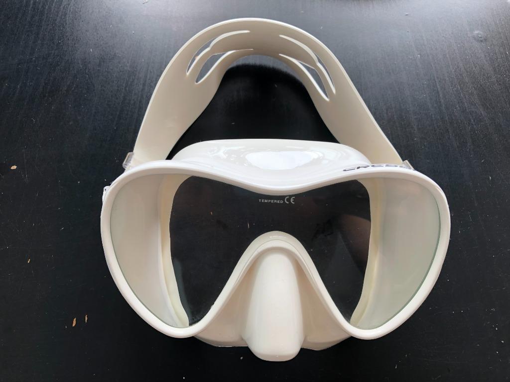 Mask Diving Cressi F1 Frameless White Sports Sports Games Equipment On Carousell