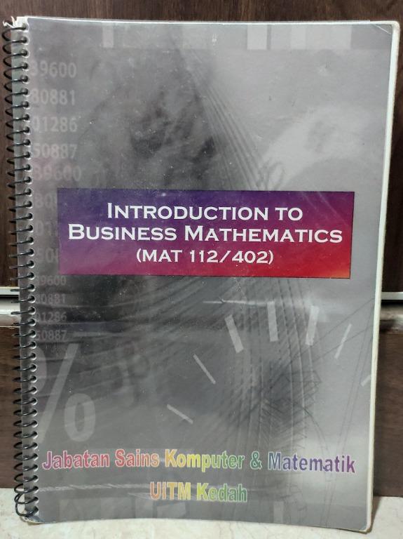 Mat112 Business Mathematics Textbooks On Carousell