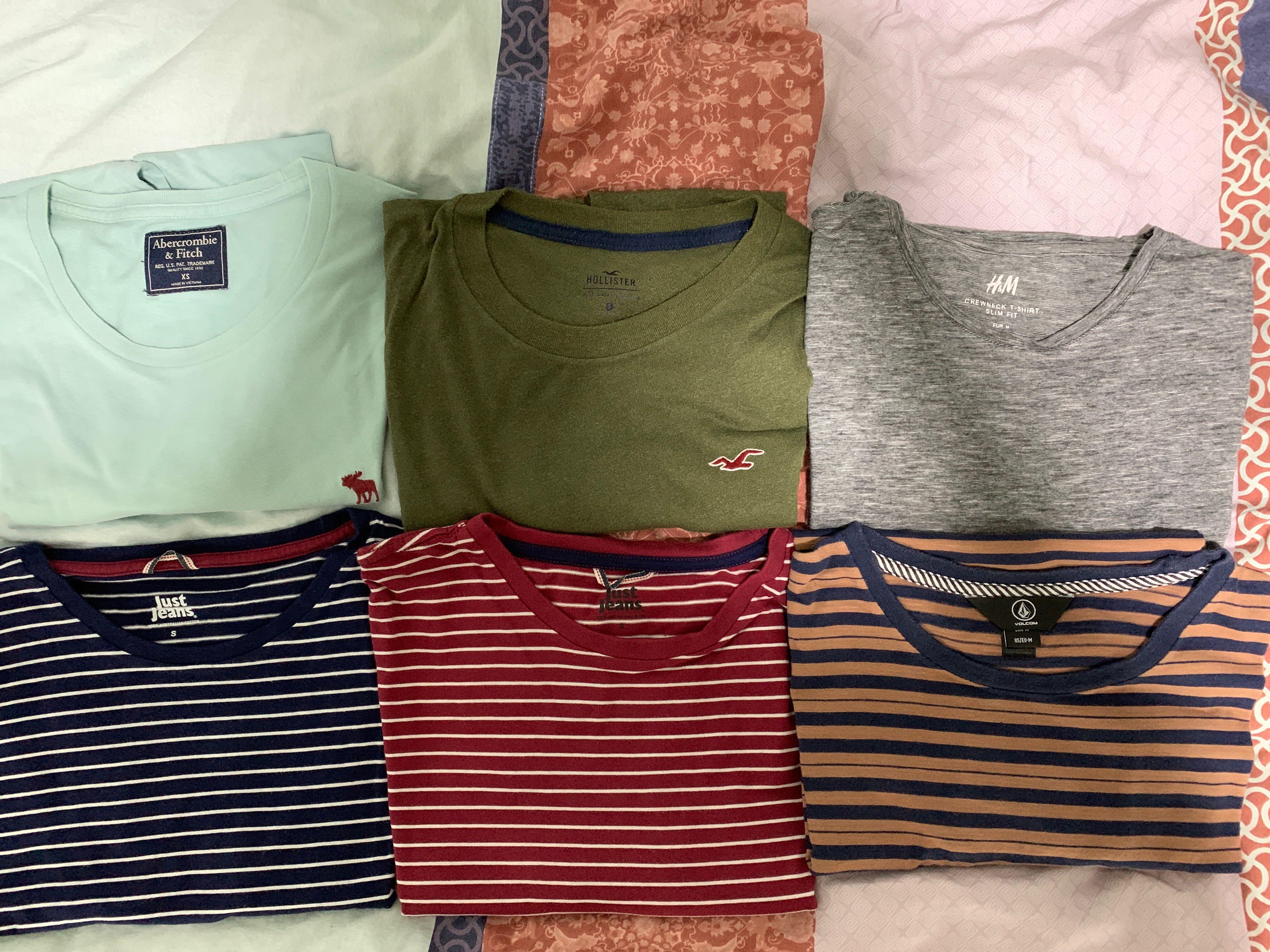 Men's Tops Hollister/ A\u0026F/ H\u0026M/ Just 