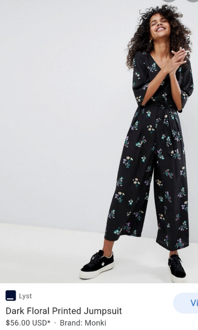 monki black jumpsuit