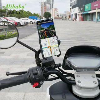 Motorcycle Universal Mobile Cellphone Holder Mount alloy with Charger