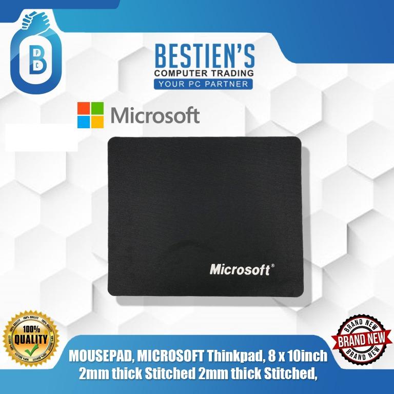 MOUSEPAD, MICROSOFT Thinkpad, 8 x 10inc 2mm thick Stitched 2mm thick Stitched, 1-PC (Category: Mouse & Mousepads) located in Quezon City. Submitted by besteinpc (Listing ID 1031843266, Image 1). Description: MOUSEPAD, MICROSOFT Thinkpad, 8 x 10inc 2mm thick Stitched 2mm thick Stitched, 1-PC 👉Size: 8x10in Diameter size 👉Thickness: 2mm thick 👉Stitched all over 👉Silk cloth surface 👉Rubber base .