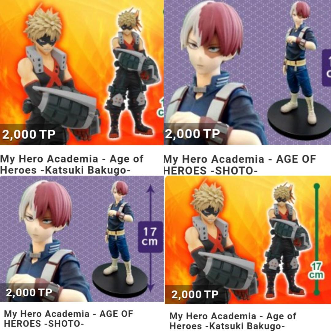 My Hero Academia Age Of Heroes Katsuki Bakugo And Todoroki Shoto Figurine Toys Games Bricks Figurines On Carousell