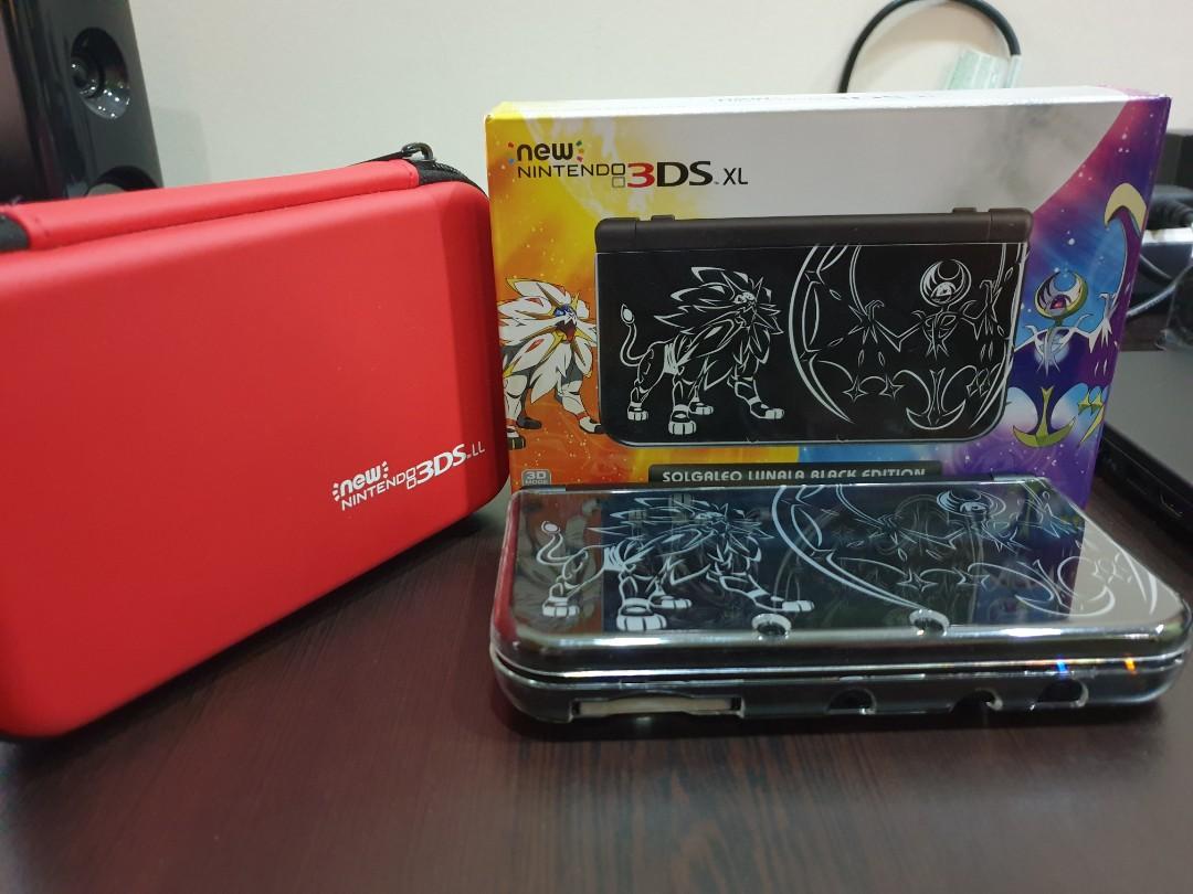 new 3ds xl solgaleo lunala black edition