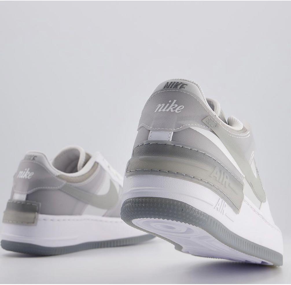 Nike Women's Air Force 1 Shadow White/Particle Grey-Grey Fog-Photon Dust -  CK6561-100 | Sneaker District