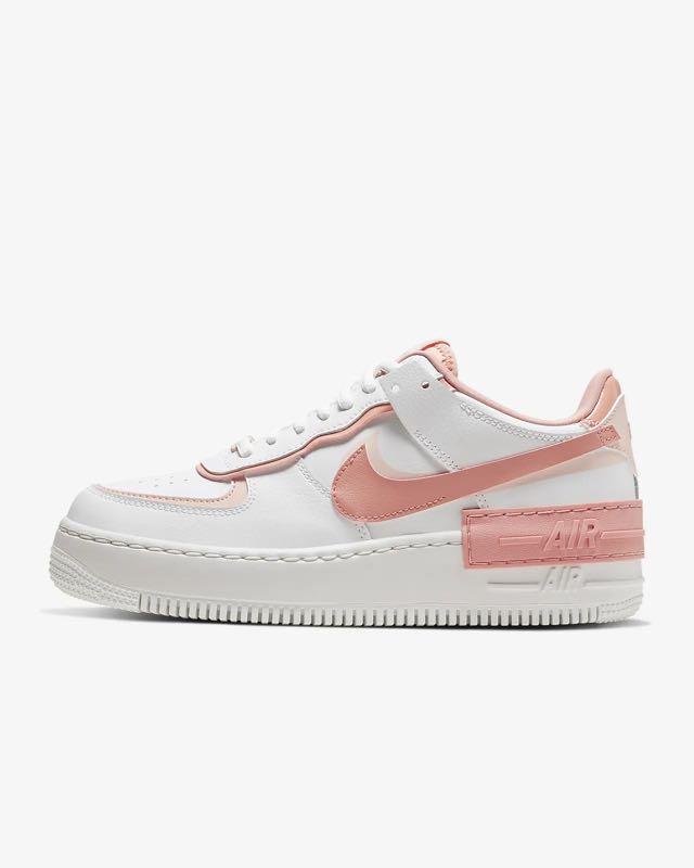 NIKE AIR FORCE 1 SHADOW summit white pink quartz - Depop